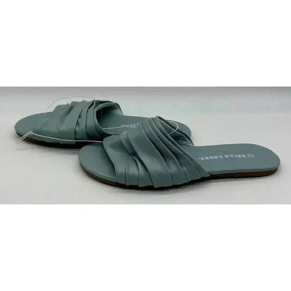 Falls Creek‎ Slip On Teila Pale Blue Shoes Sandals Slippers Women’s Size 7 NWOT